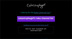 Desktop Screenshot of catastrophegirl.com