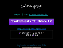 Tablet Screenshot of catastrophegirl.com